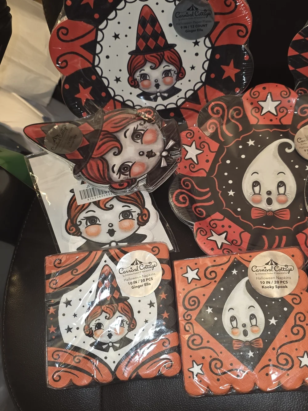 Johanna Parker Halloween Paper Linen set-10 Piece Lot HARD TO FIND